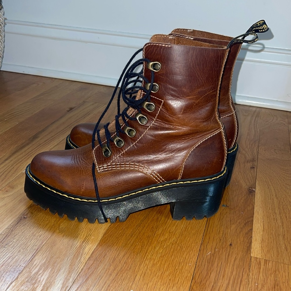 Barely worn Dr. Martens Leona boot, size seven.